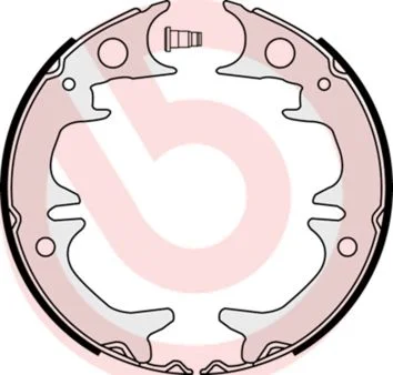 Conjunto de sapatas de travão, travão de estacionamento BREMBO S 83 543
