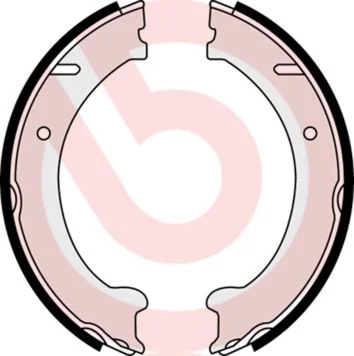 Brake Shoe Set, parking brake BREMBO S 86 510