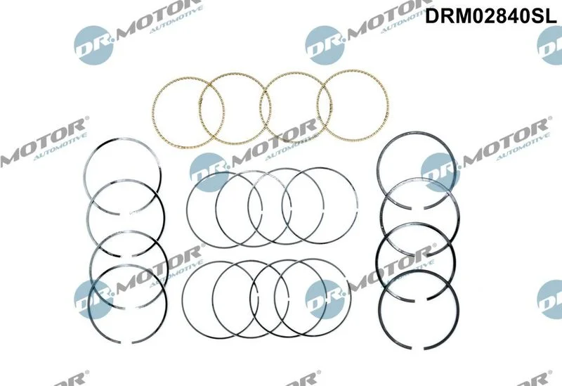 Kit de anéis do pistão Dr.Motor Automotive DRM02840SL