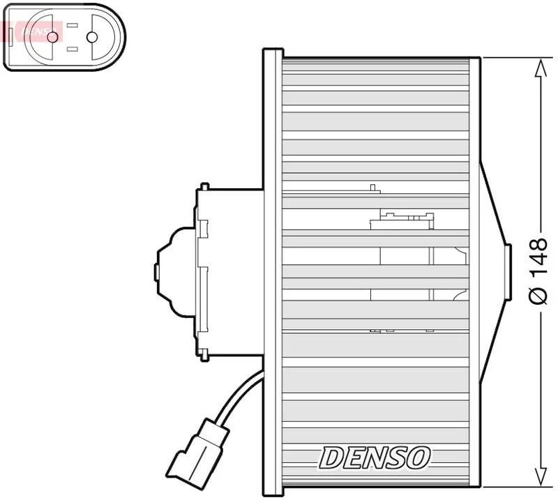 Interior Blower DENSO DEA10054
