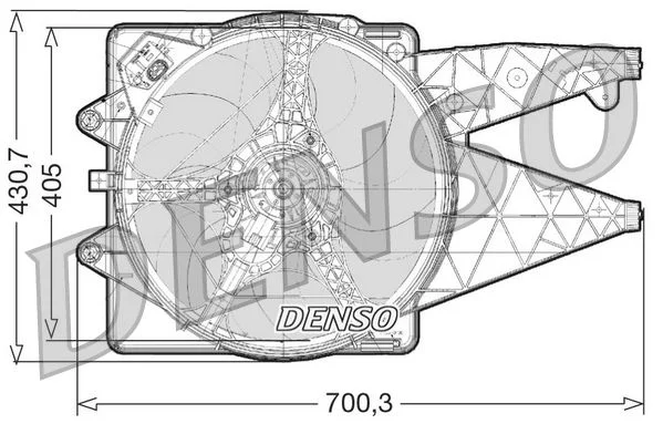 Ventilador, refrigeração do motor DENSO DER01020