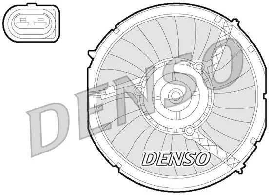 Ventilador, refrigeração do motor DENSO DER02003