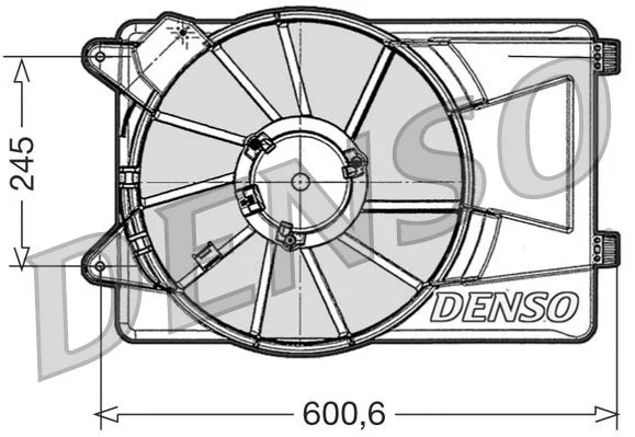 Ventilador, refrigeração do motor DENSO DER09305