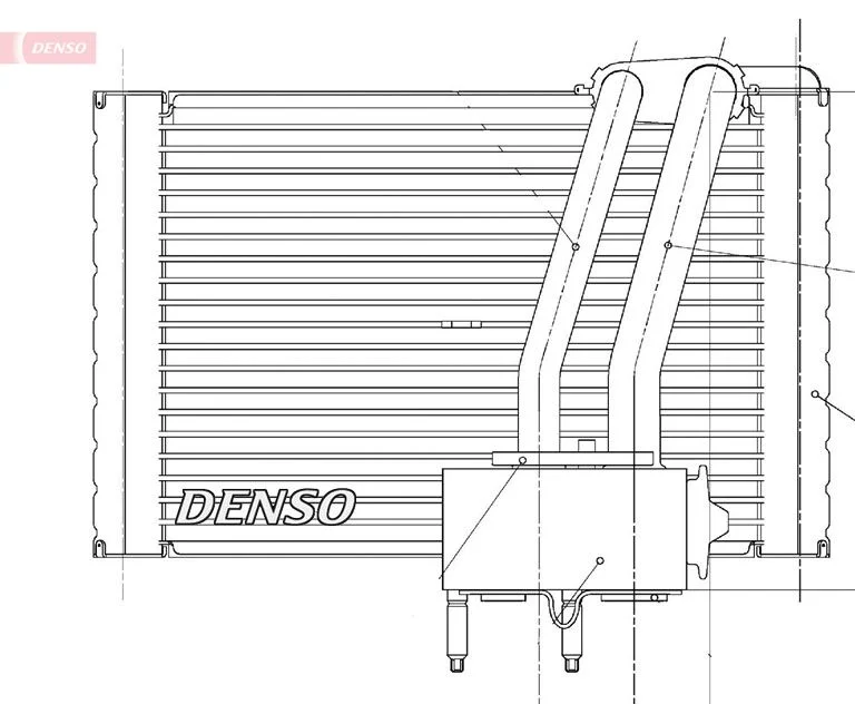 Evaporador, ar condicionado DENSO DEV07005