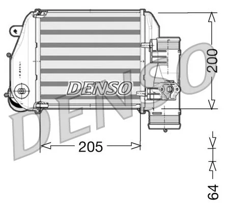 Intercooler DENSO DIT02024