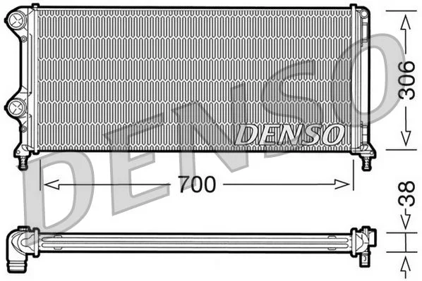 Radiator, engine cooling DENSO DRM09060