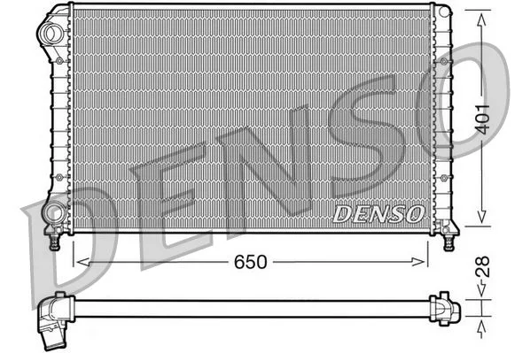 Radiador, arrefecimento do motor DENSO DRM09061