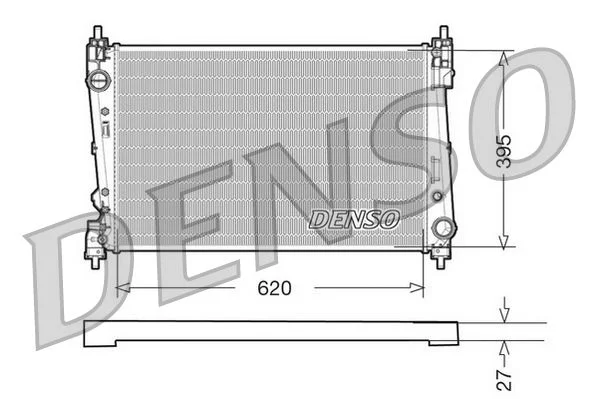 Radiator, engine cooling DENSO DRM09112