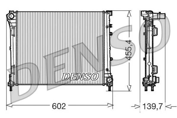 Radiador, arrefecimento do motor DENSO DRM09162