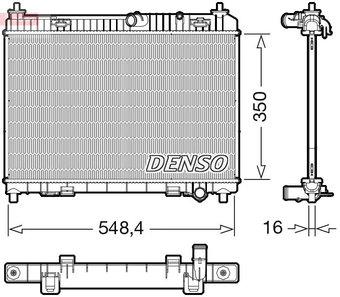 Radiator, engine cooling DENSO DRM10113