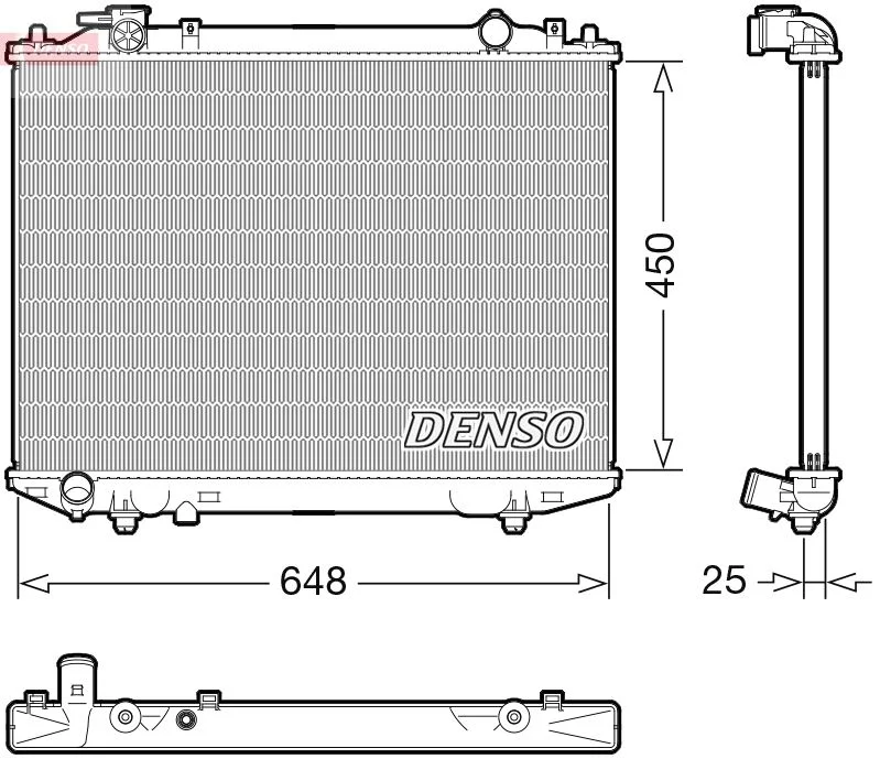Radiador, arrefecimento do motor DENSO DRM10117