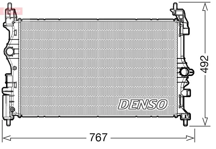 Radiador, arrefecimento do motor DENSO DRM20019