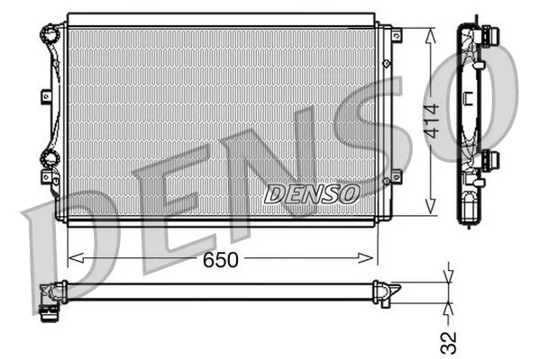 Radiator, engine cooling DENSO DRM32015