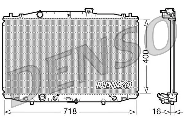 Radiator, engine cooling DENSO DRM40024