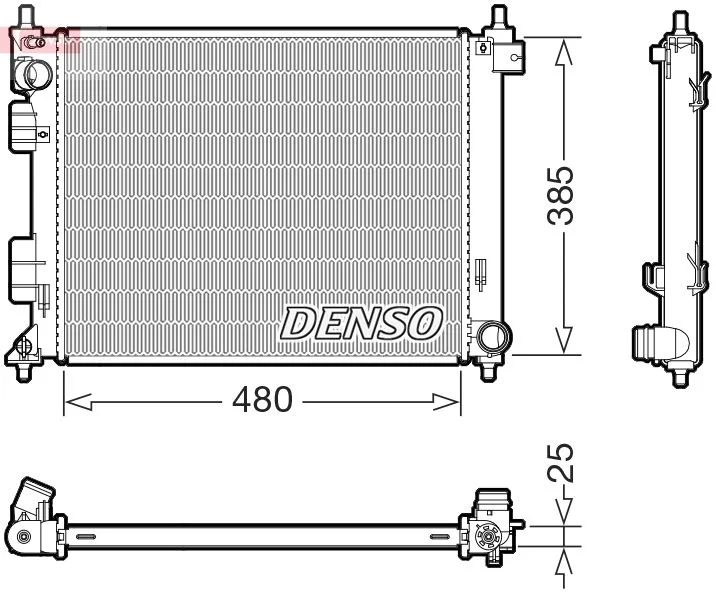 Radiator, engine cooling DENSO DRM41035