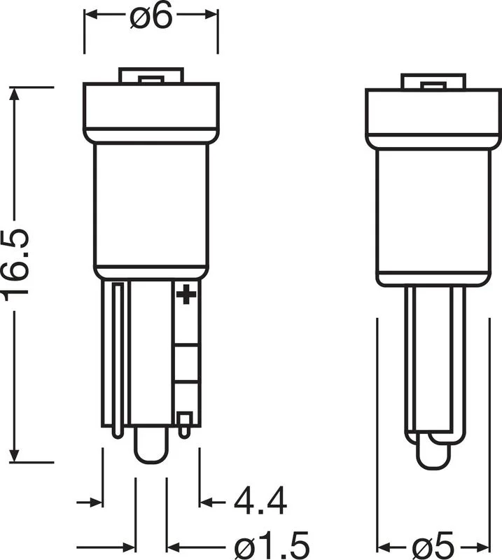 Bulb, instrument lighting ams-OSRAM 2723DWP-2BL