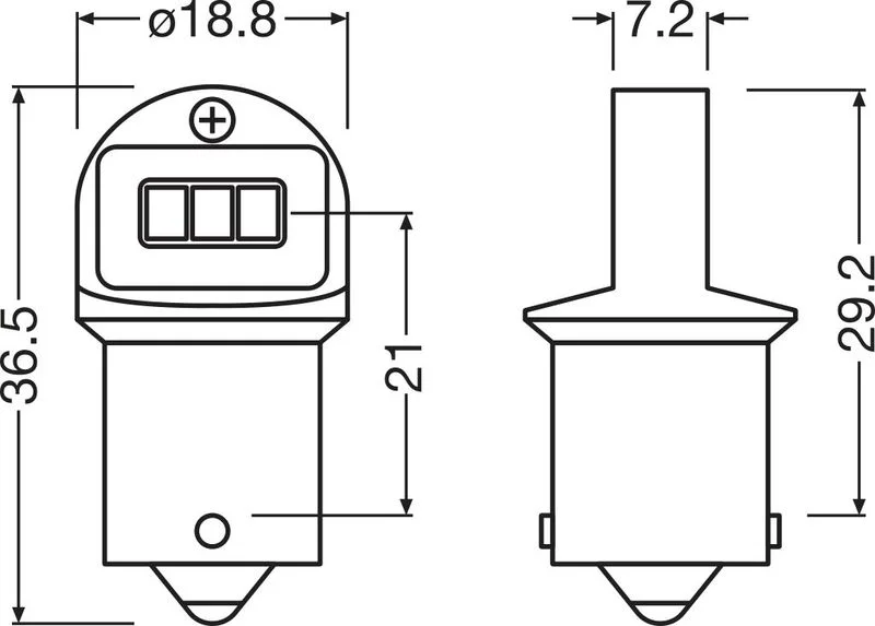 Bulb, direction indicator ams-OSRAM 5008DWP-2BL