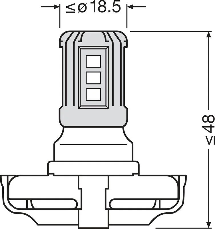 Lâmpada, indicador de direção ams-OSRAM 5201DWP-1BL
