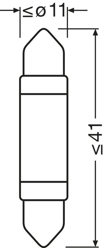 Bulb, interior light ams-OSRAM 6413DWP-1BL