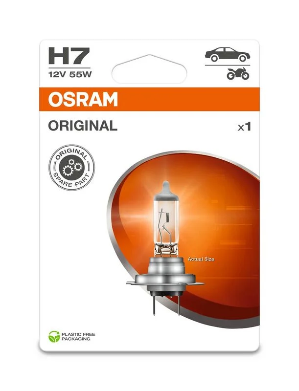 Bulb, high beam headlight ams-OSRAM 64210-1BL