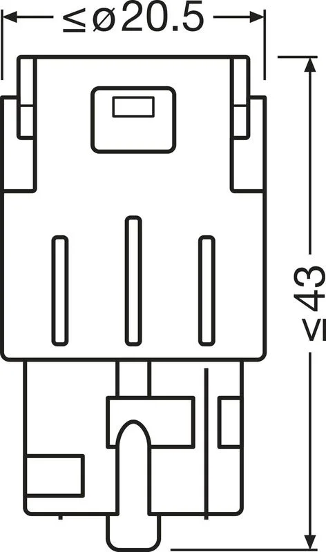 Bulb, direction indicator ams-OSRAM 7504DYP-2BL