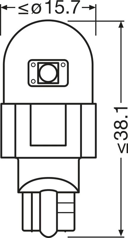 Bulb, interior light ams-OSRAM 921DWP-2BL