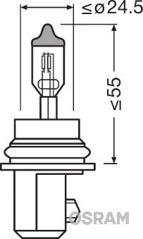 Lâmpada, farol de busca ams-OSRAM 9007
