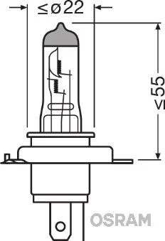 Lâmpada, farol de busca ams-OSRAM 94196