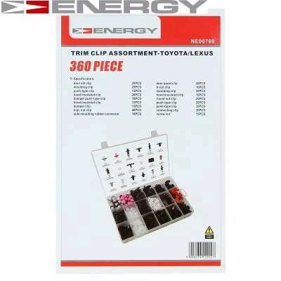 Conjunto de Grampos de Retenção, carroçaria ENERGY NE00769