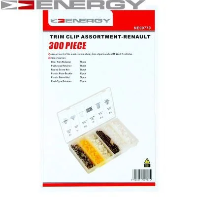 Conjunto de Grampos de Retenção, carroçaria ENERGY NE00770