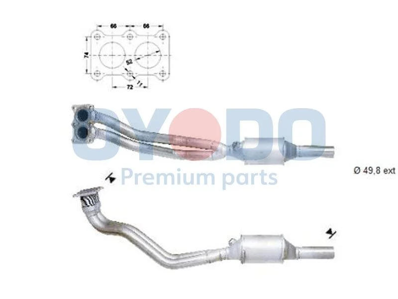 Catalytic Converter Oyodo 10N0013-OYO