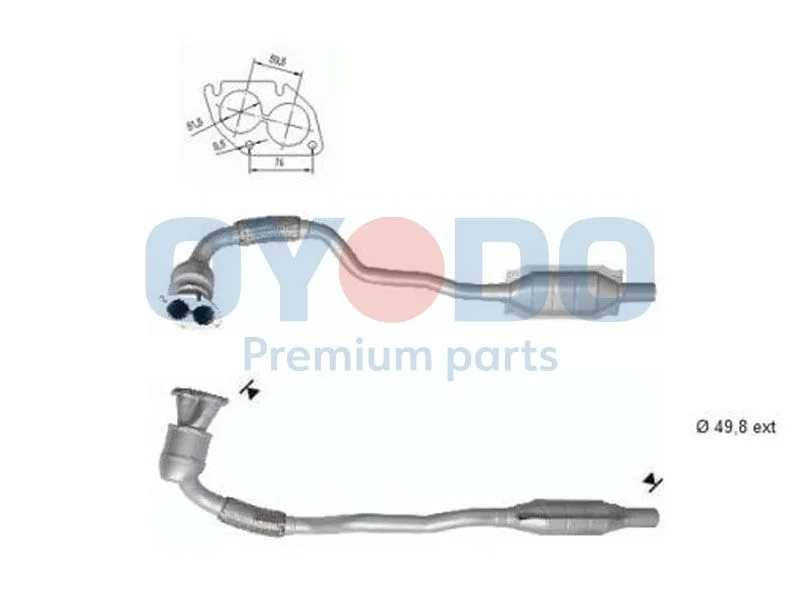 Catalytic Converter Oyodo 10N0017-OYO