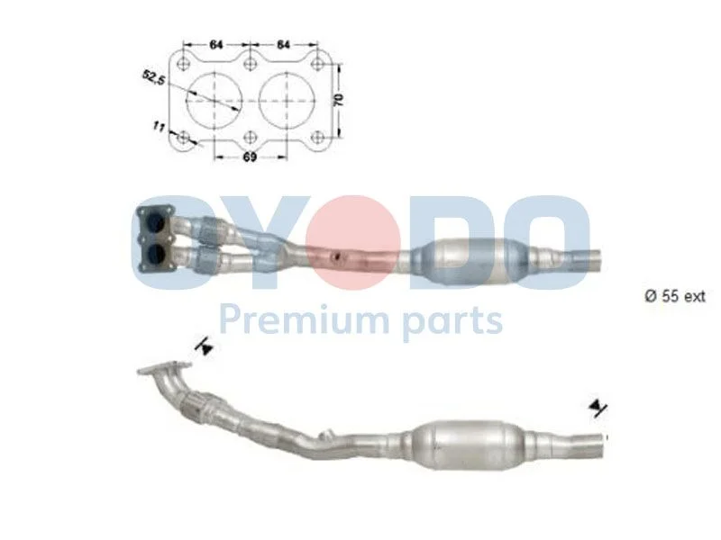 Catalytic Converter Oyodo 10N0031-OYO