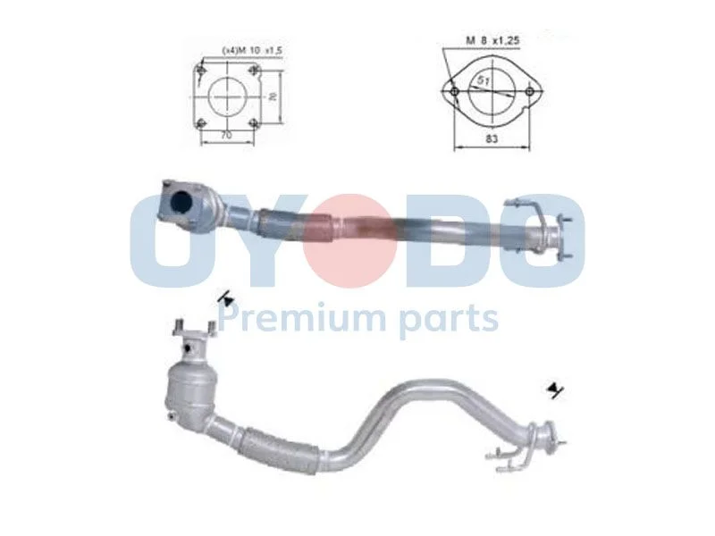 Catalytic Converter Oyodo 10N0032-OYO