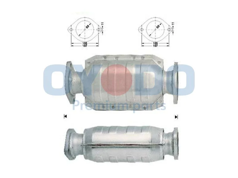 Catalytic Converter Oyodo 10N0033-OYO