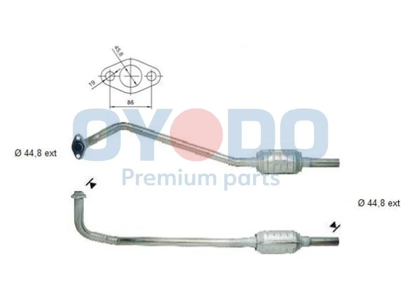Catalytic Converter Oyodo 10N0035-OYO