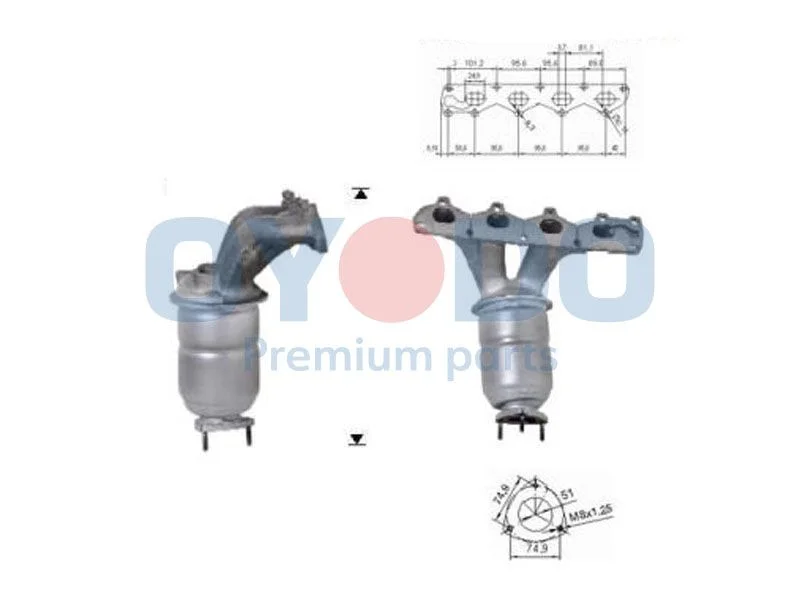 Catalytic Converter Oyodo 10N0054-OYO