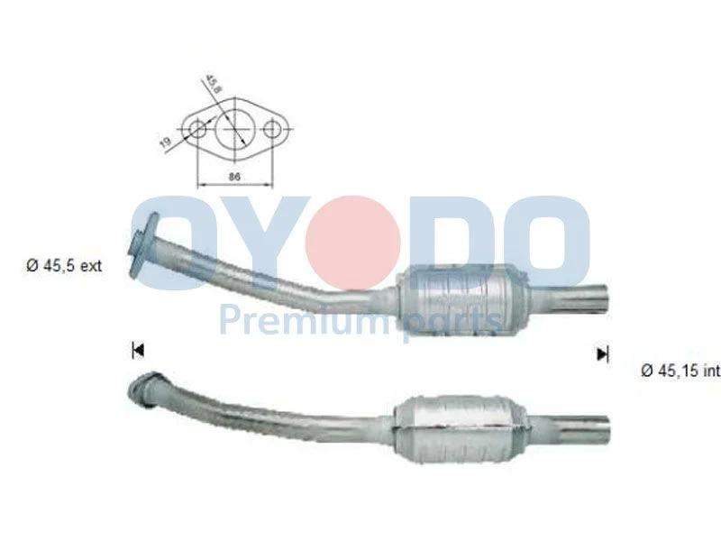 Catalytic Converter Oyodo 10N0056-OYO