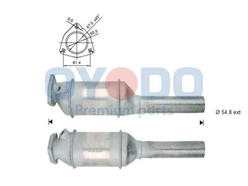 Catalytic Converter Oyodo 10N0064-OYO
