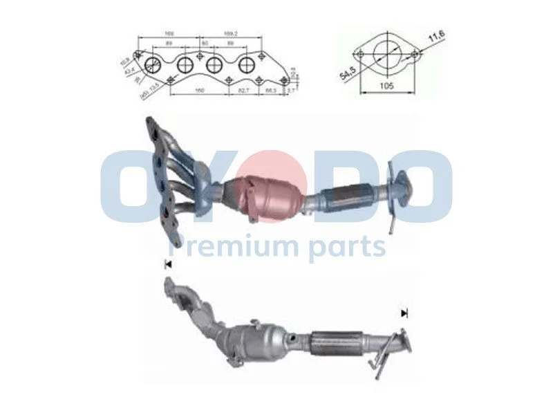 Catalytic Converter Oyodo 10N0068-OYO