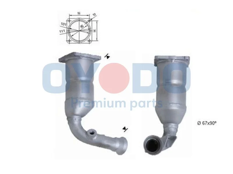 Catalytic Converter Oyodo 10N0071-OYO