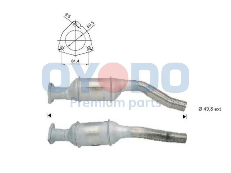 Catalytic Converter Oyodo 10N0073-OYO