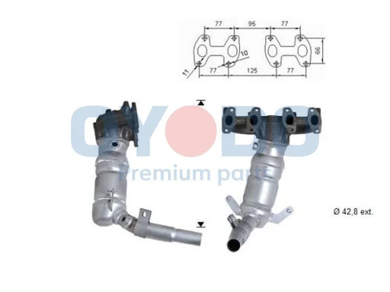 Catalytic Converter Oyodo 10N0081-OYO