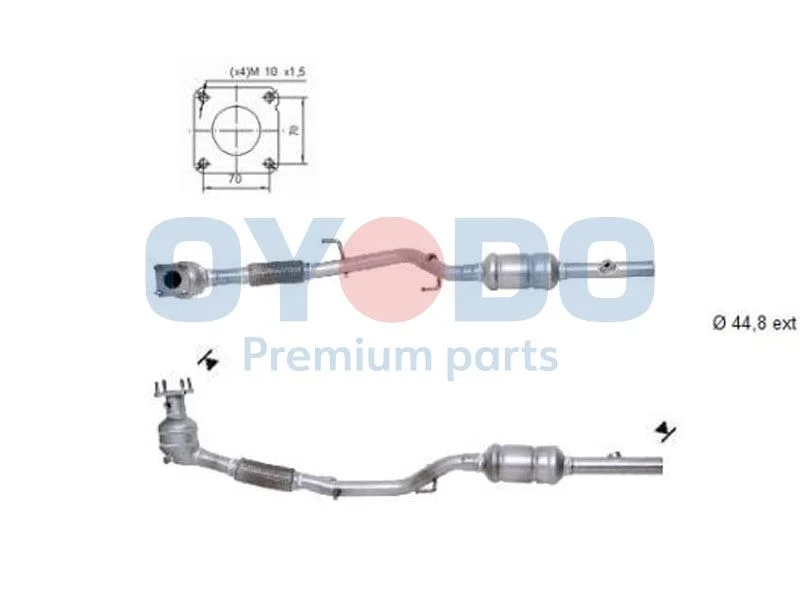 Catalytic Converter Oyodo 10N0090-OYO