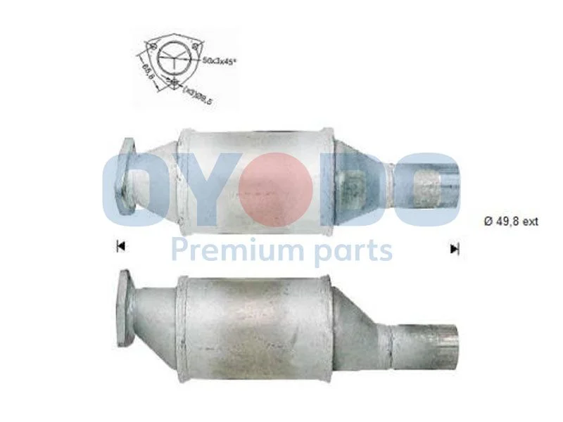 Catalytic Converter Oyodo 10N0091-OYO