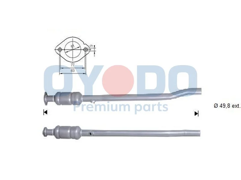Catalytic Converter Oyodo 10N0092-OYO