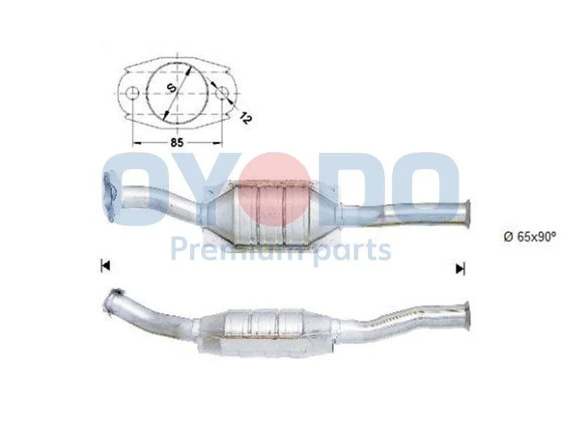 Catalytic Converter Oyodo 10N0093-OYO