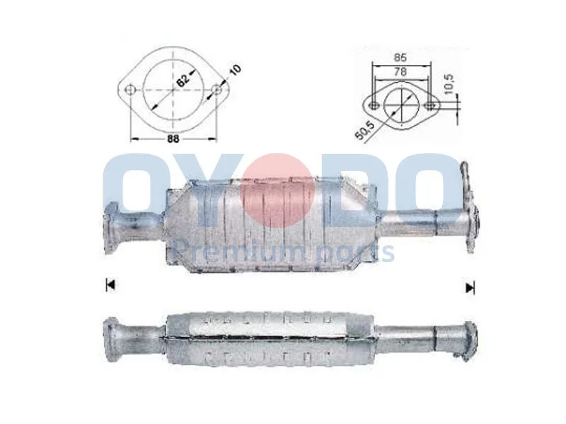 Catalytic Converter Oyodo 10N0096-OYO