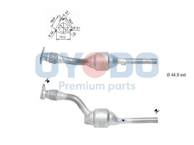 Catalytic Converter Oyodo 10N0099-OYO