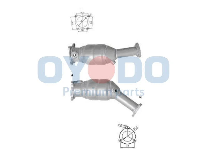 Catalytic Converter Oyodo 10N0104-OYO